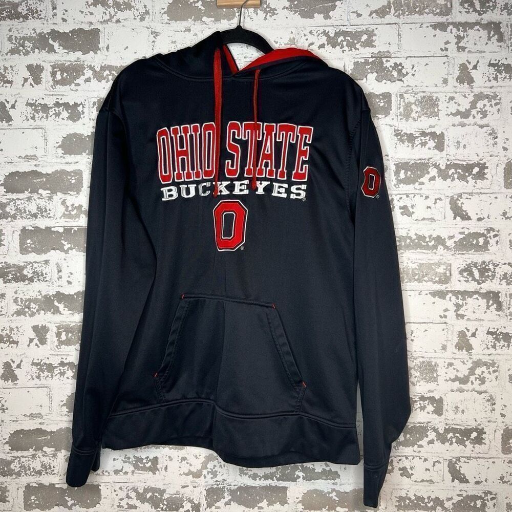 Scarlet and gray authentic apparel Ohio state buckeyes hoodie